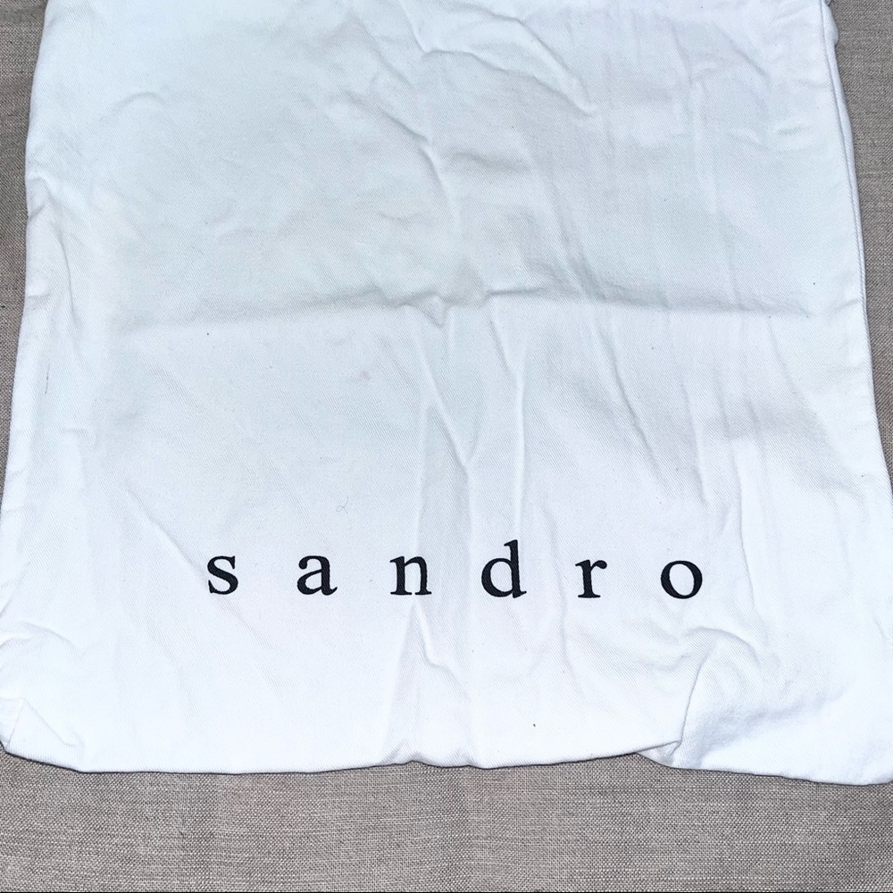SANDRO Designer White Drawstring Dust Bag - Picture 3 of 7